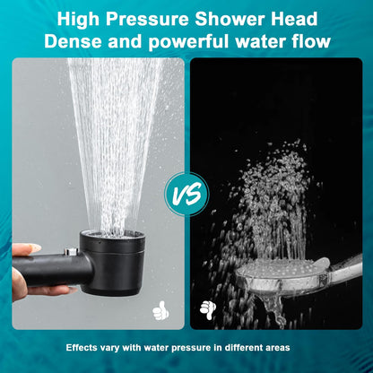 🎖️High Pressure Shower HeadS with Pause Switch 4 Spray Modes