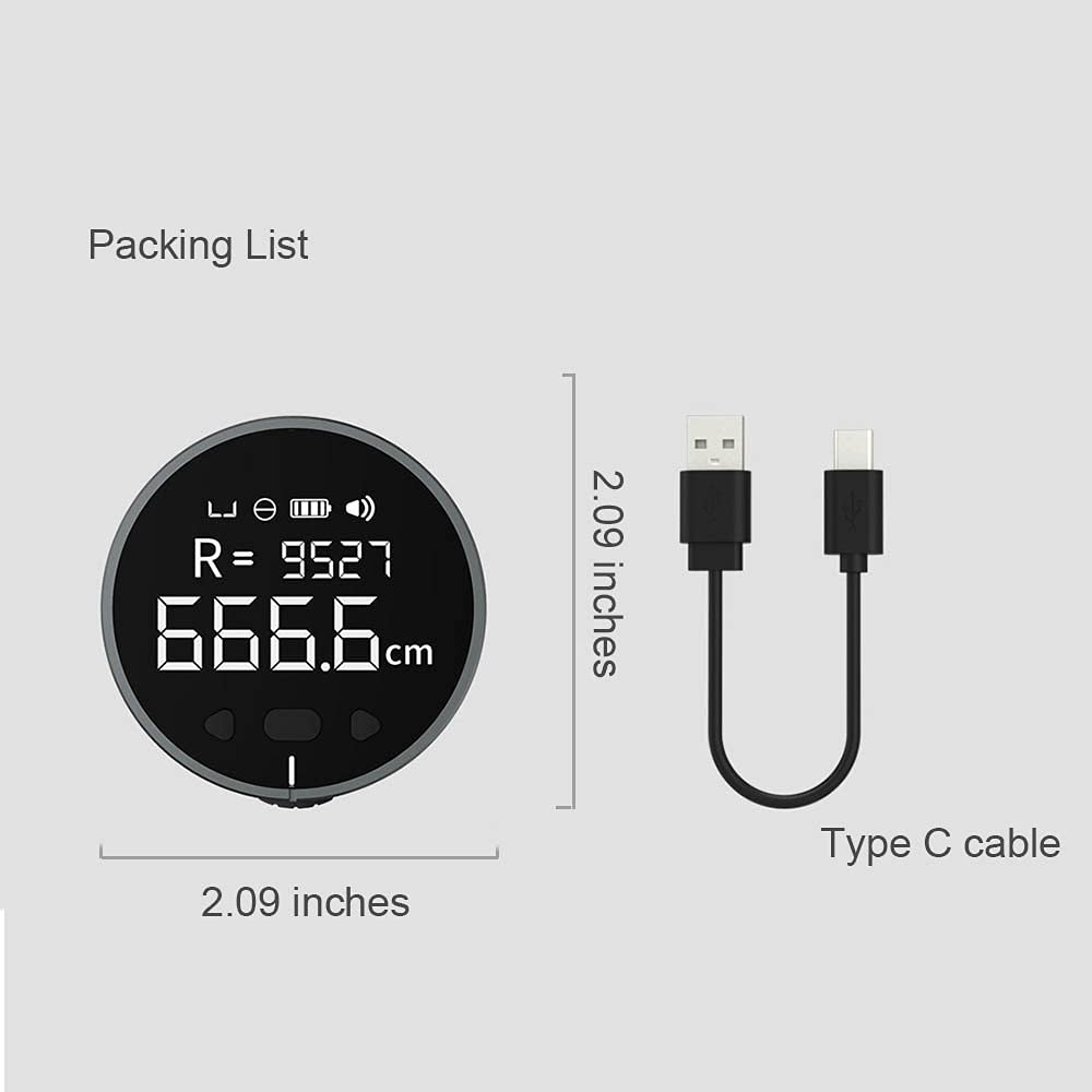 🎖️324 Ft Electronic Digital Tape Measure with LCD Display Digital Ruler