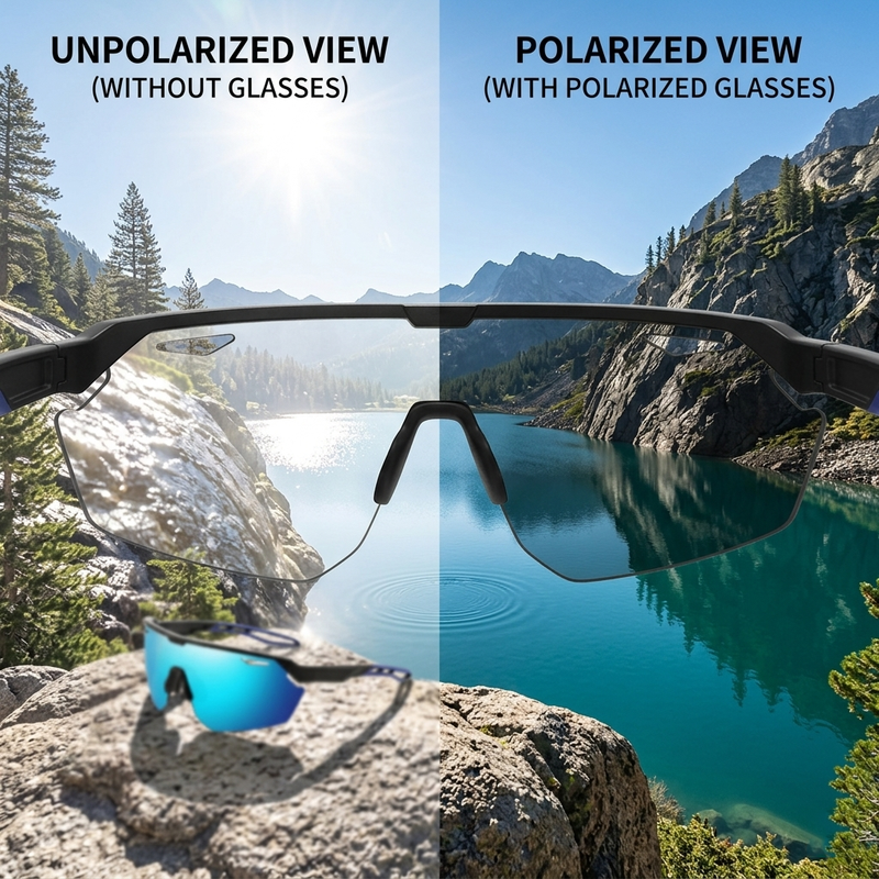🎖️Polarized Cycling Sunglasses UV400 Sports Eyewear for Men Women