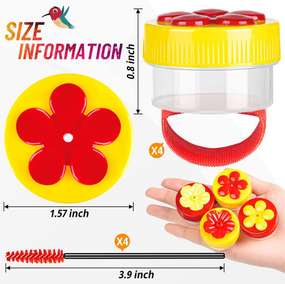 ✨ 4PCS Handheld Ring Hummingbird Feeder🐦