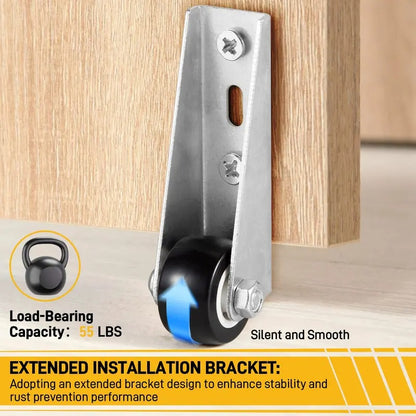 🎖️Quiet Rubber Caster Wheels