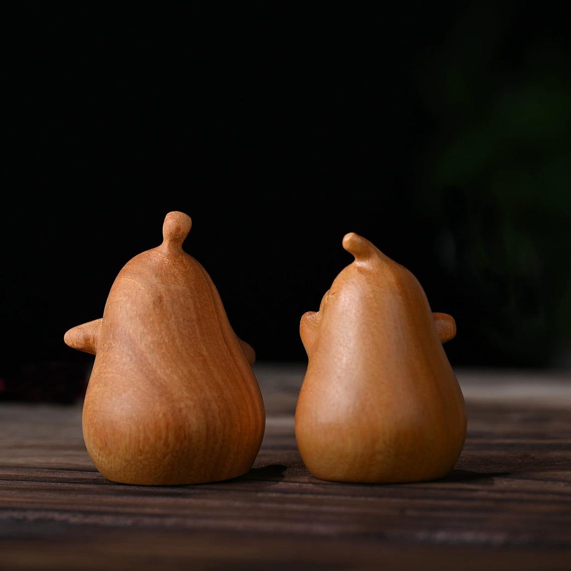 🎖️Golden Rosewood Couple Figurines: Meaningful Anniversary Gift, Unique Never Part Couples Gift