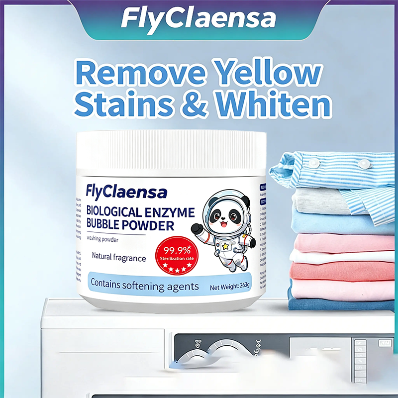 🔥Clothes Whitening Stain Remover Powder, No Scrub Required For Yellow Stains🫧
