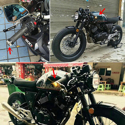 🎖️2pcs Motorcycle LED Handle Light Bar End Indicator for Car Turn Signal