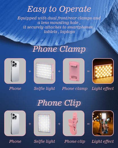 🎖️60 LED Portable Selfie Light Video Conference Lighting