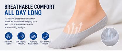 ✨Stop Foot Pain & Slipping – Invisible Anti-Slip Cushion Socks