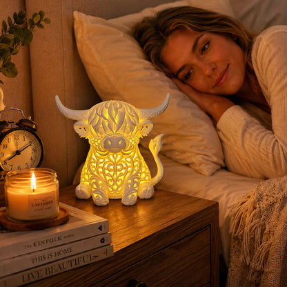 🎖️Hollow-Out Highland Cow Ornament
