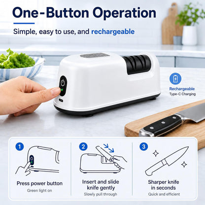✨🔥RECHARGEABLE ELECTRIC KNIFE SHARPENER🔪