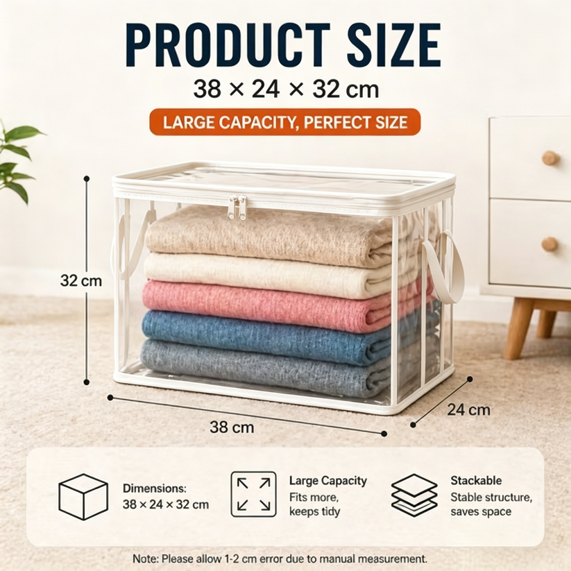 last-day-49-offportable-large-heavy-duty-thick-plastic-clear-storage-box-with-hinged-lid-home-travel-camping-4296