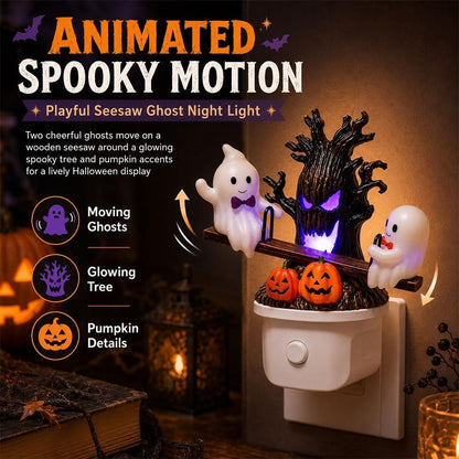 🎖️Animated Seesaw Ghost Plug in LED Night Light