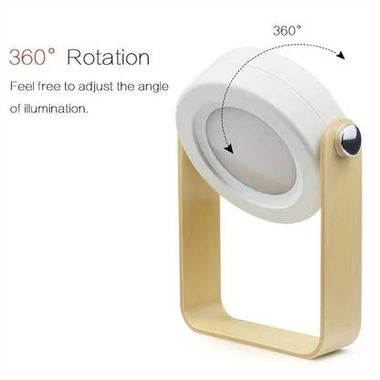 🎖️Night Light Wooden Book Folding Lamp Desk Table Home Décor
