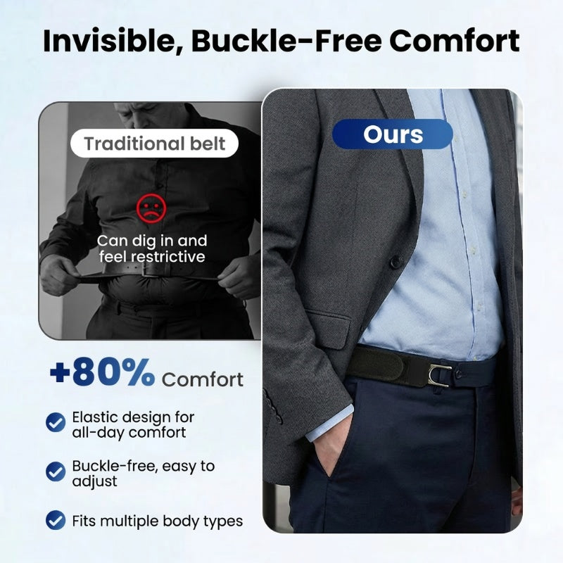 ✨ New Year Sale: 49% OFF! ✨ No-Buckle Elastic Belt for Men & Women – Adjustable, Stretchable & Invisible Fit 👖