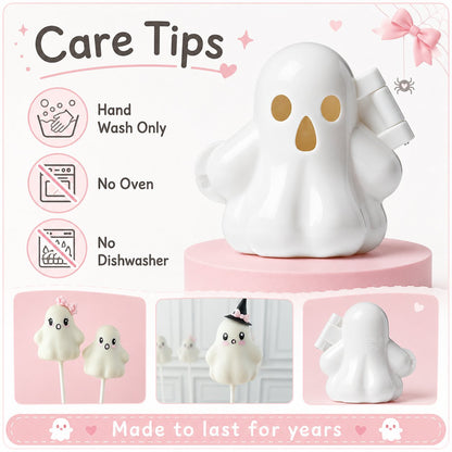 🔥👻 Ghost Cake Pop Mold | Reusable Food-Safe Mold for Cute Spooky Treats, Parties & Creative Baking 🎃✨