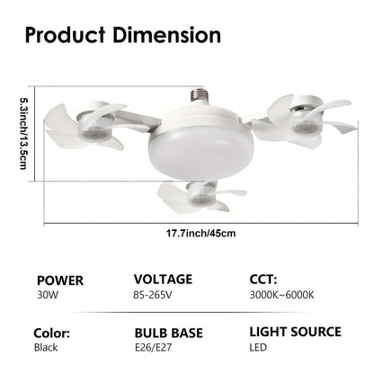 🔥10K+ SOLD LAST WEEK! - 🏆🚁 2026 New Plug-In Smart Ceiling Fan Light