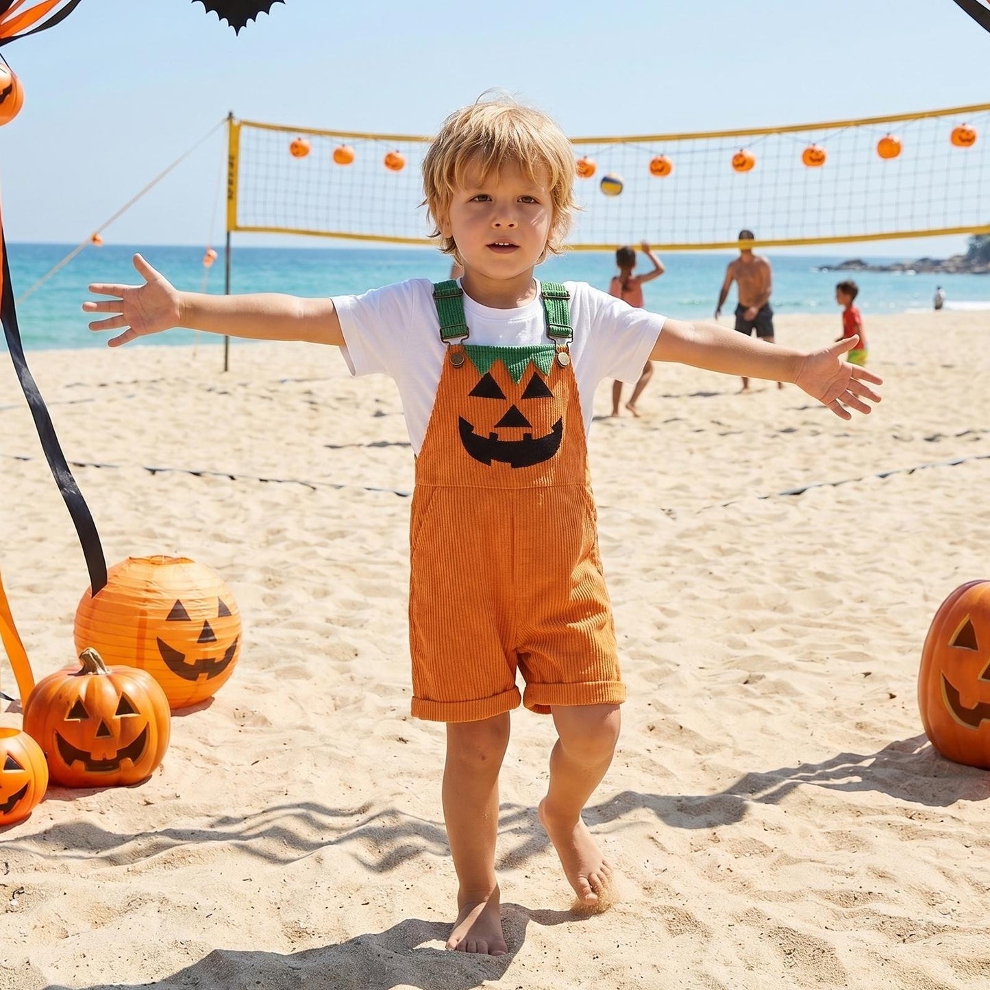 ✨Halloween Early Sale🎃Baby Boy Halloween Overalls