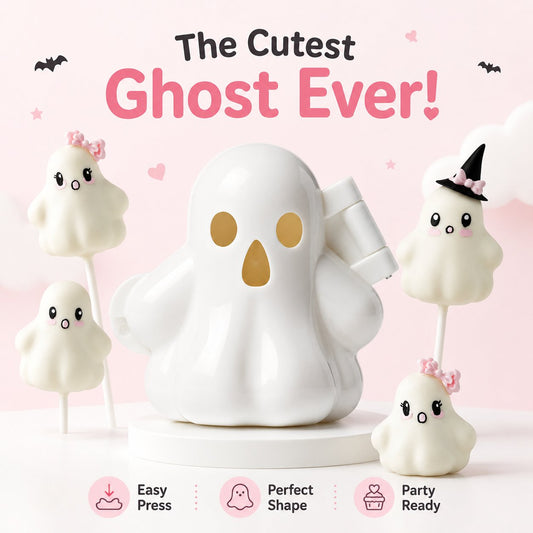🔥👻 Ghost Cake Pop Mold | Reusable Food-Safe Mold for Cute Spooky Treats, Parties & Creative Baking 🎃✨
