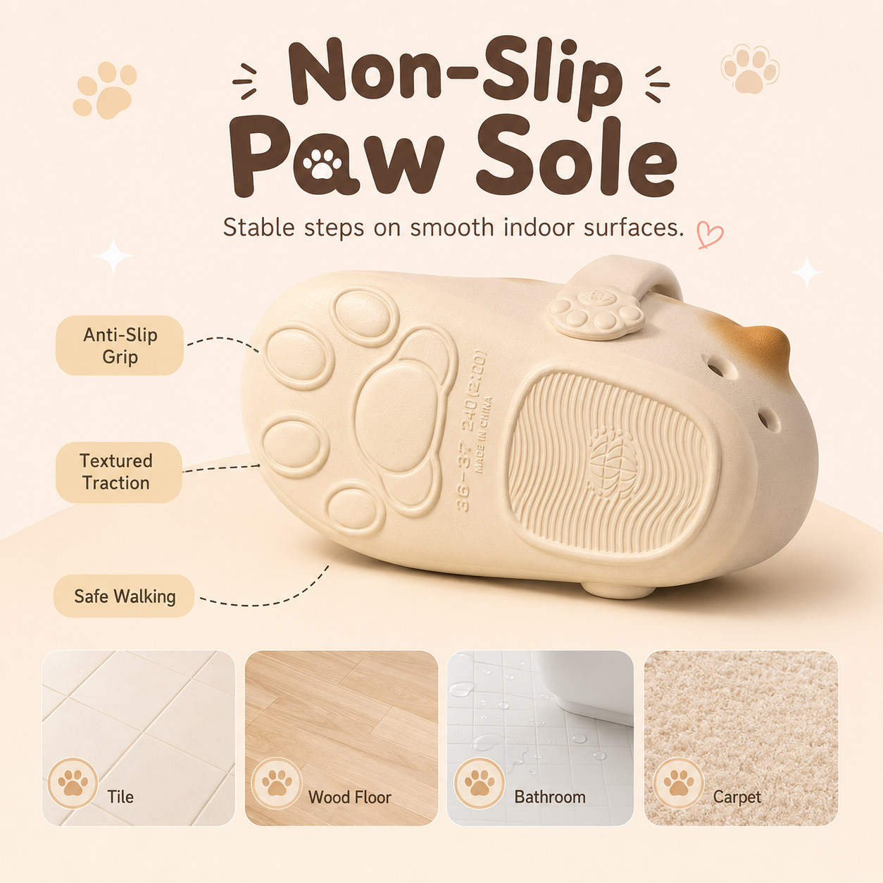 🎖️Cat Paw Slippers for Men & Women