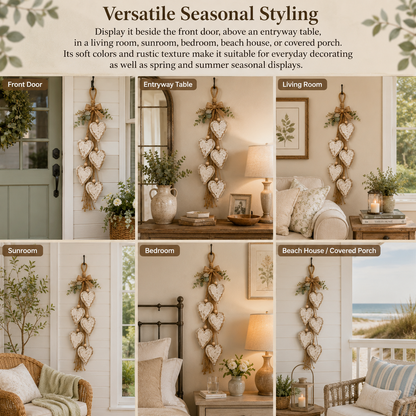 🔥🤎 Hanging Heart Wall Decor