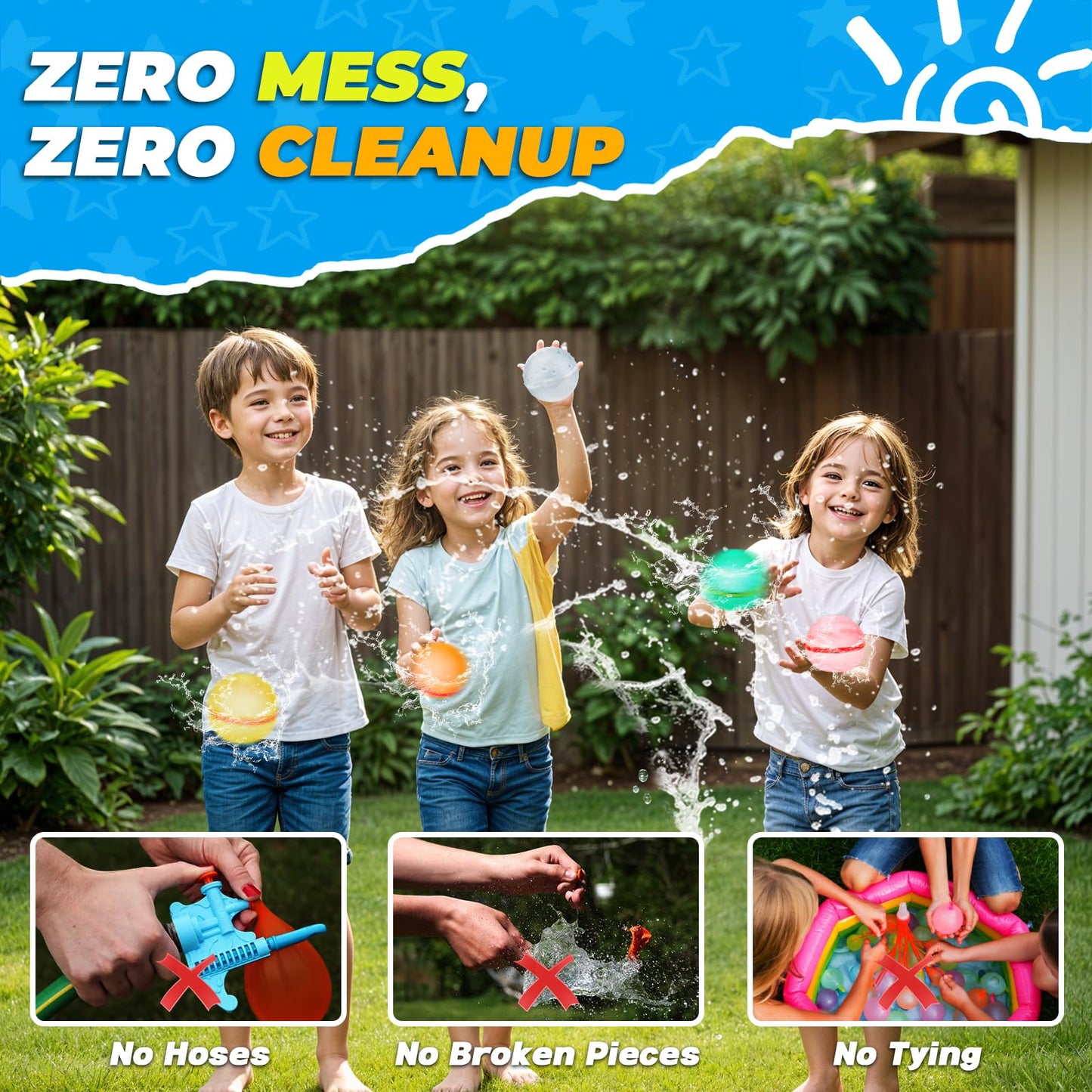 🔥Magnetic Reusable Soft Silicone Water Splash Balls