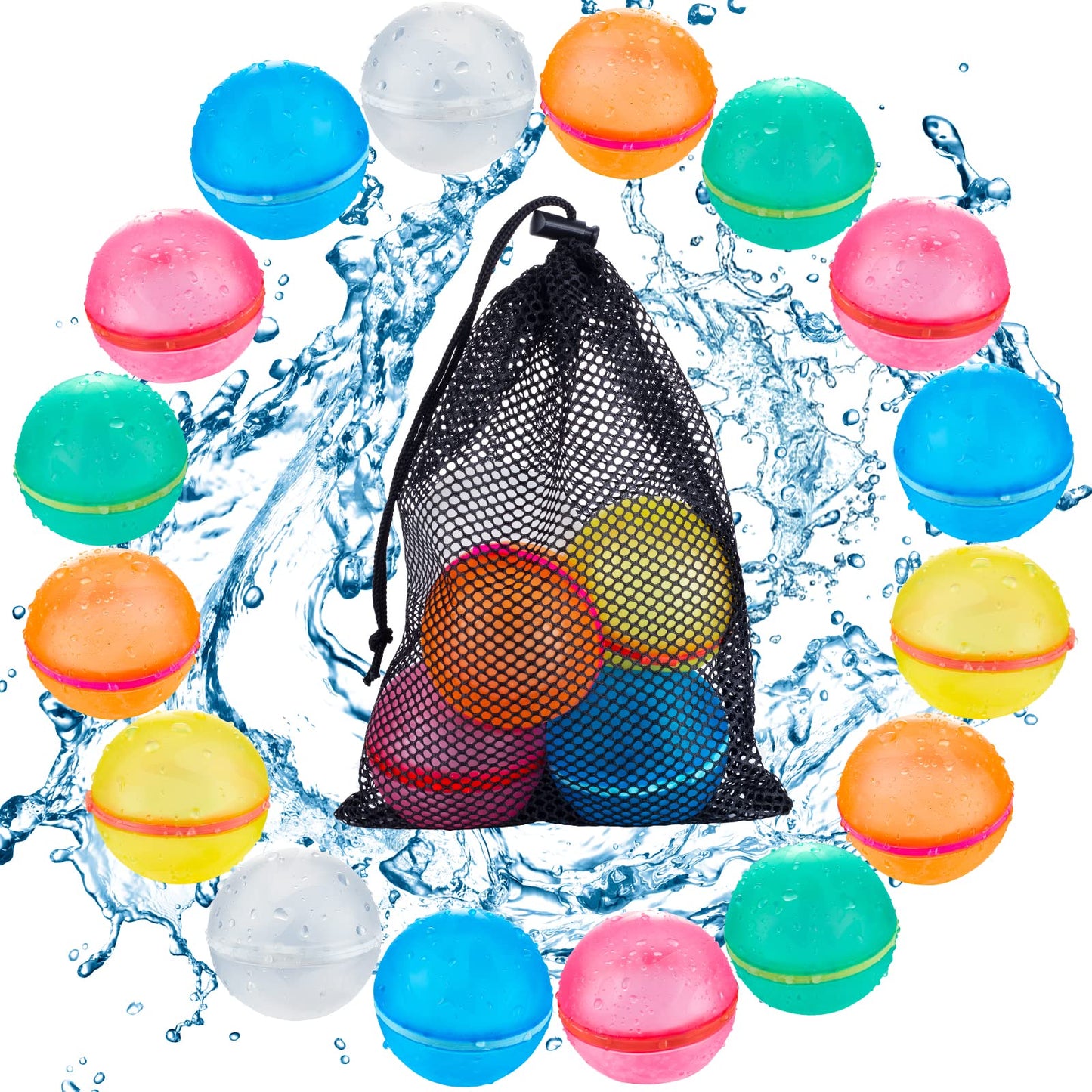 🔥Magnetic Reusable Soft Silicone Water Splash Balls