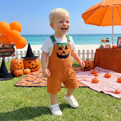 ✨Halloween Early Sale🎃Baby Boy Halloween Overalls