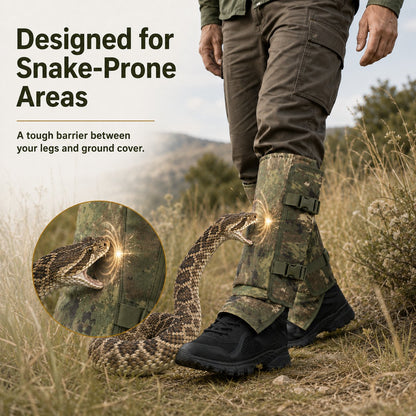 ✨🐍Unisex Adjustable Snake-Resistant Leg Gaiters, outdoor hunting leg protection against puncture wounds