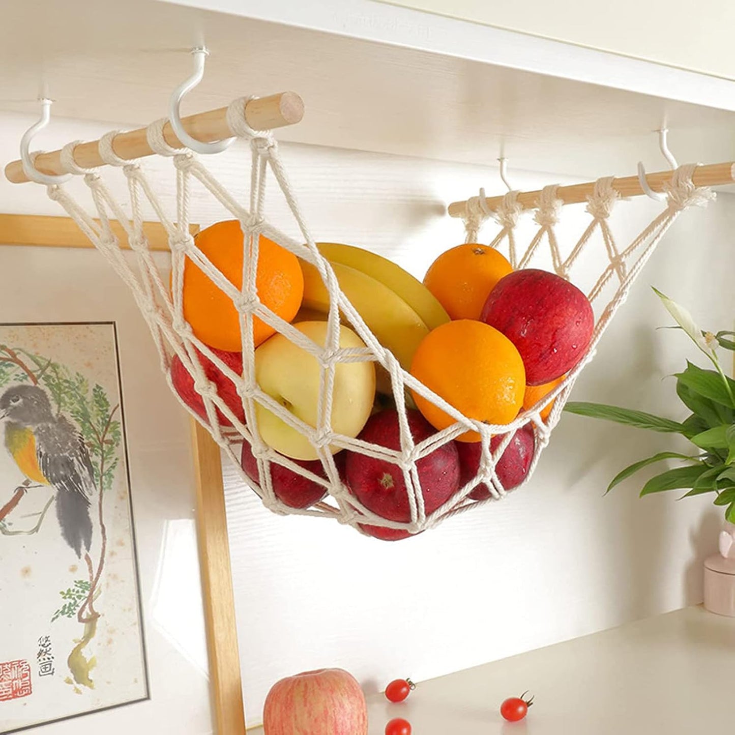 🎖️Hanging Fruit Hammock with Hooks