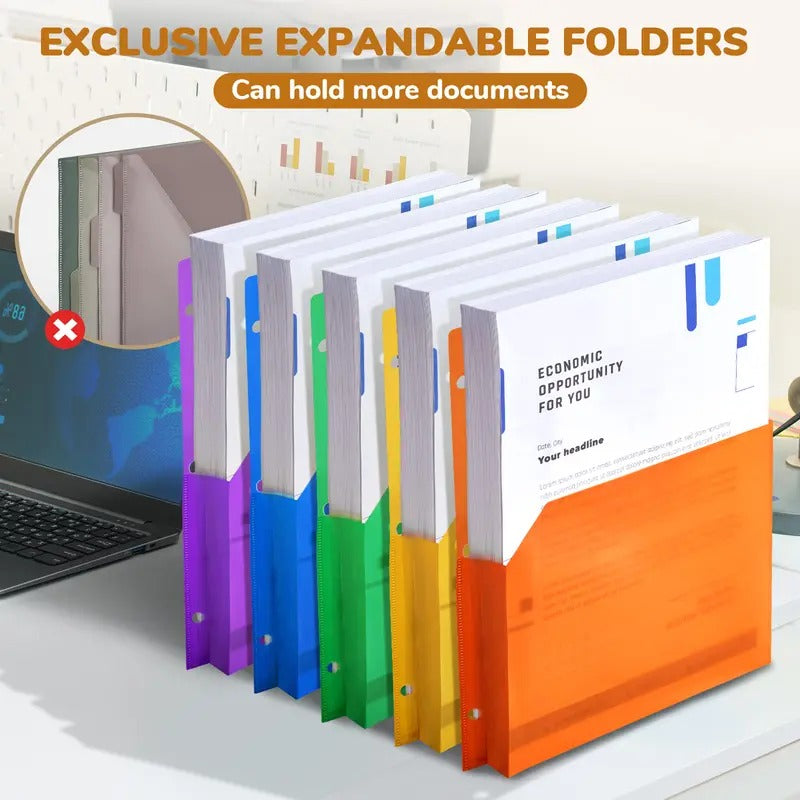 🎖️PU Leather 3-Ring Binder Clipboard with Storage & Magnetic Clip