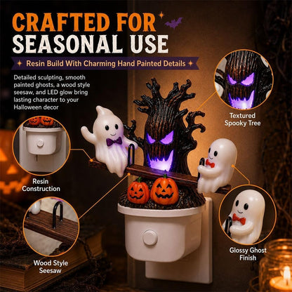 🎖️Animated Seesaw Ghost Plug in LED Night Light