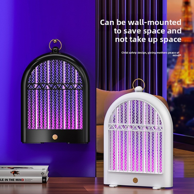 🎖️UV LED IP33 Bedroom Mosquito Catching New Desktop Electric Mosquito Killer Lamp USB Rechargeable