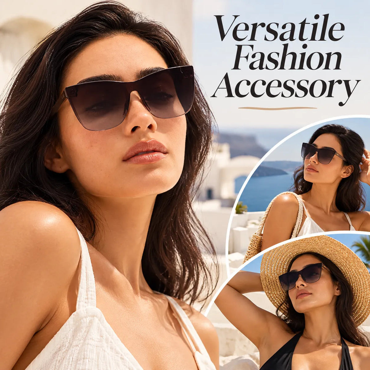 🎁Oversized Cat Eye Sunglasses for Women