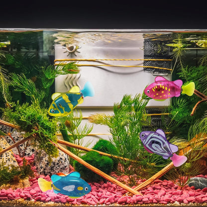 🎖️Swimming Robot Fish – LED Light Up Interactive Toy for Water