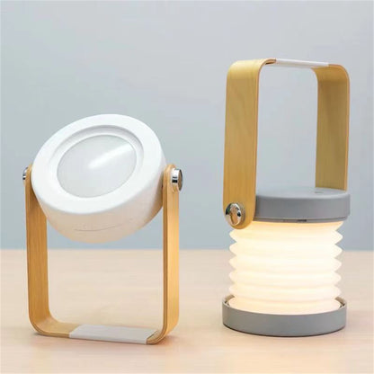 🎖️Night Light Wooden Book Folding Lamp Desk Table Home Décor