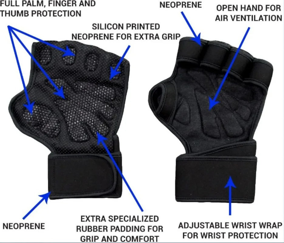 🎖️Men Women Half Finger Fitness Gloves