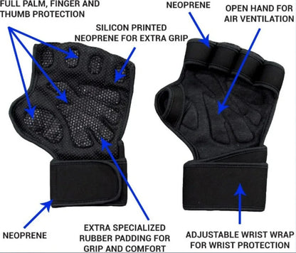 🎖️Men Women Half Finger Fitness Gloves