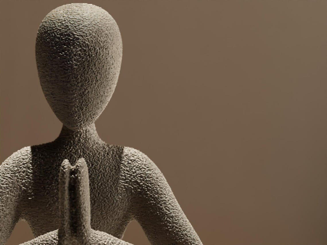 🎖️Yoga Meditation Figure – Minimalist Zen Statue