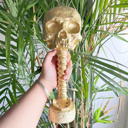 🎖️Resin Skull Planter Pot Gothic Home Decor Realistic Skull Shape Flower Pot
