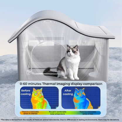🔥Pet Air Conditioned house(Free ice bag 10+ water absorbent cotton bag*2+ cold-proof pad*1]