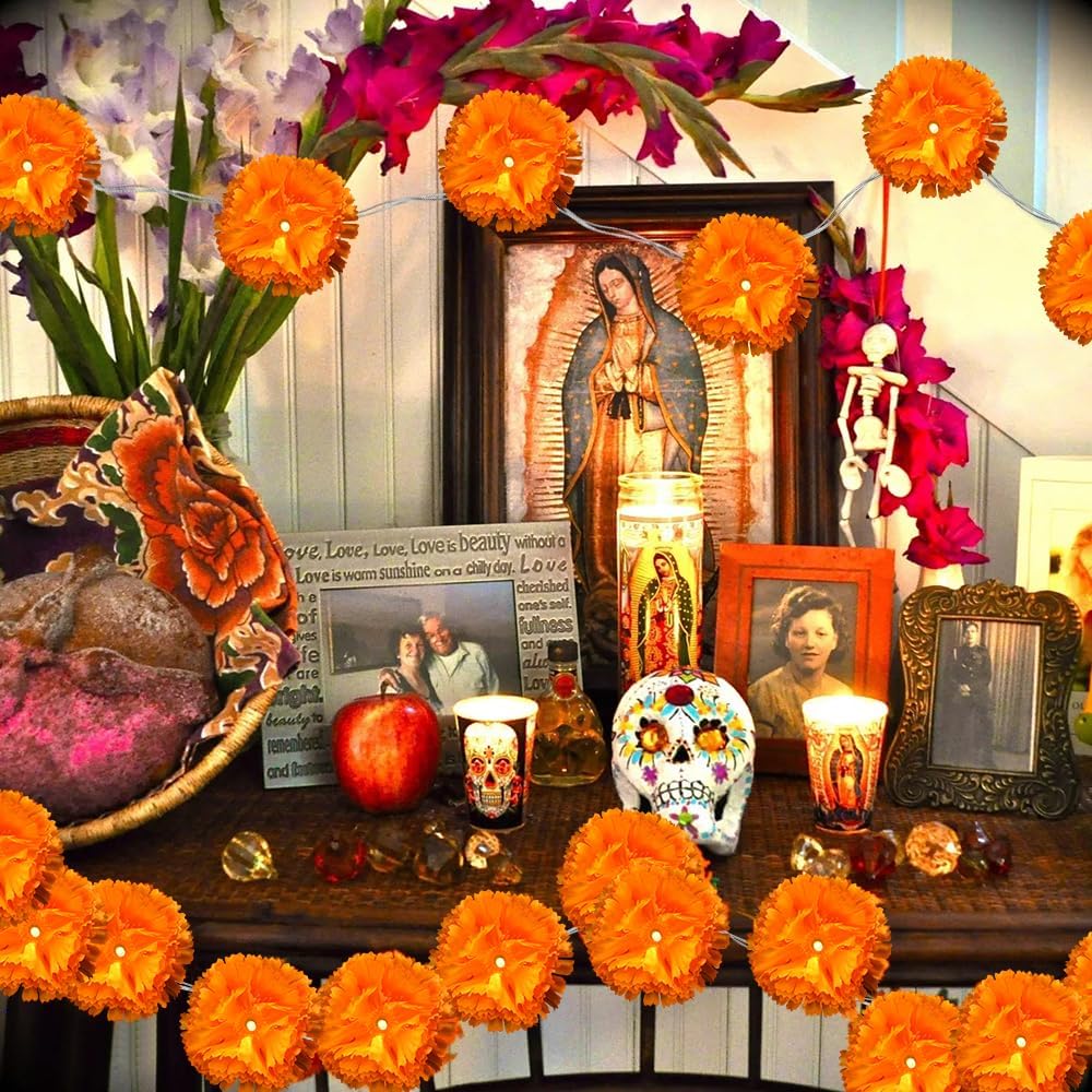 🎖️Lighted Marigold Garland