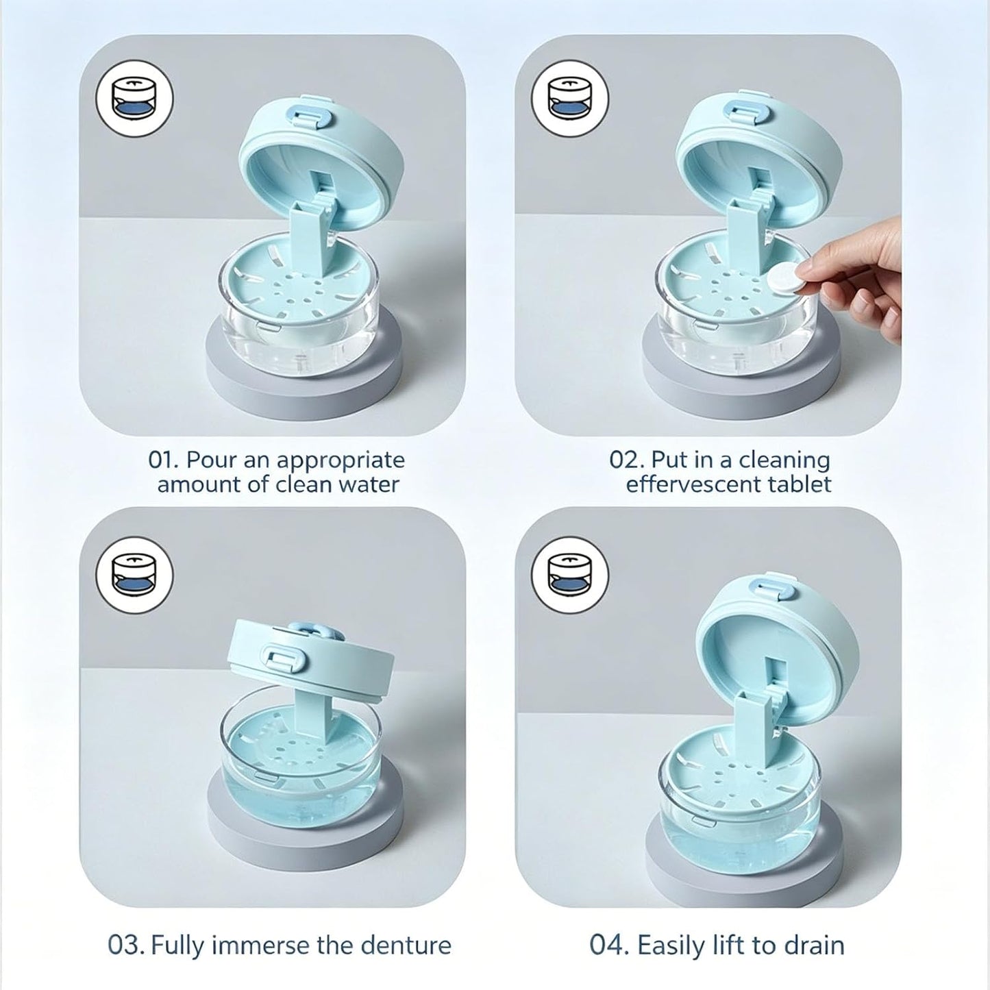 🎖️Portable Denture Cleaning Case