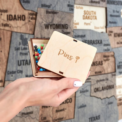 🎖️USA Travel Map, Push Pin Map Apartment Decor Home Improvement