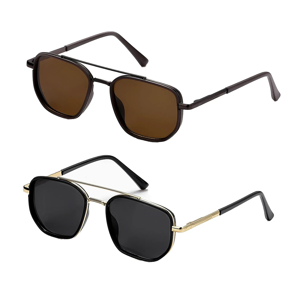 ✨😎 Fashion Geometric Double-Beam Sunglasses