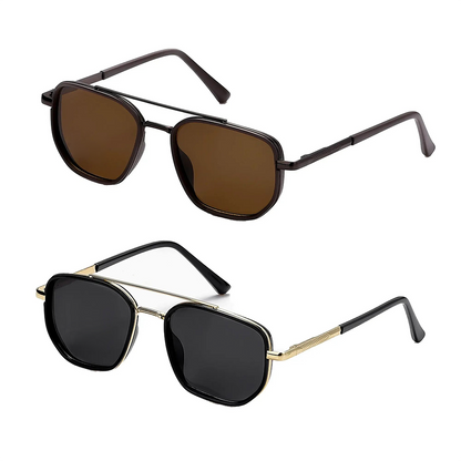 ✨😎 Fashion Geometric Double-Beam Sunglasses