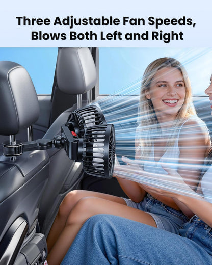 🎖️Car Seat Fan Summer Essential