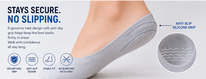 ✨Stop Foot Pain & Slipping – Invisible Anti-Slip Cushion Socks