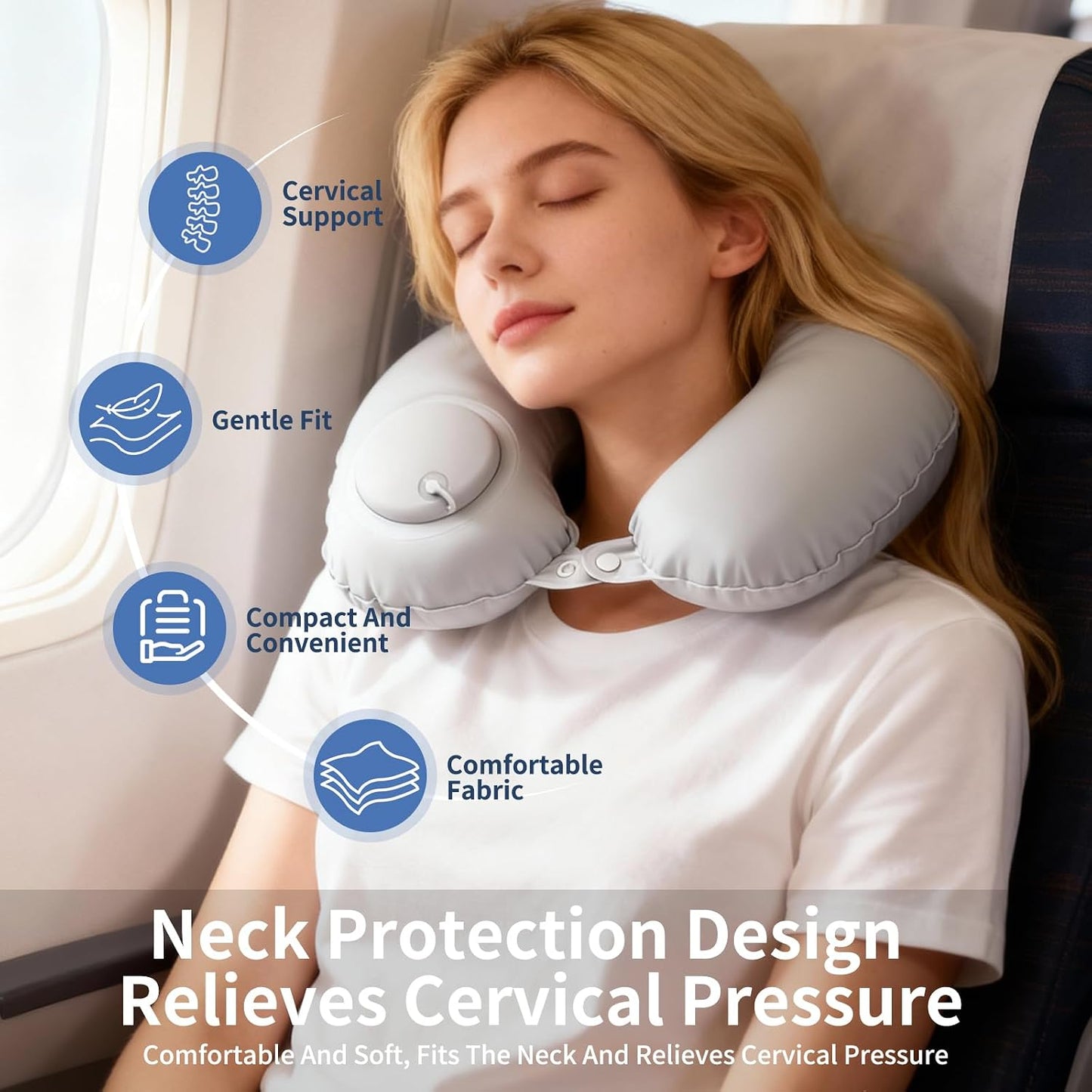 🎖️Inflatable Travel Neck Pillow