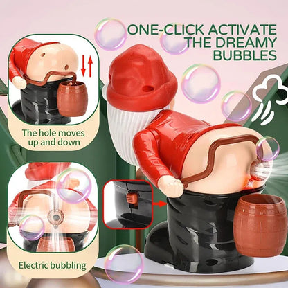 🔥🎅 Funny Santa Bubble Machine | Bubbles, Music & Flashing Lights for Holiday Fun 🫧