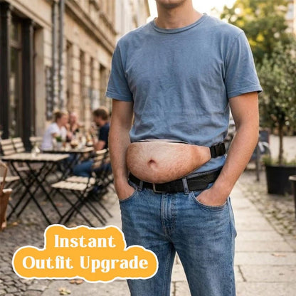 🔥Funny Belly Bag – Realistic Big Belly Novelty Waist Bag