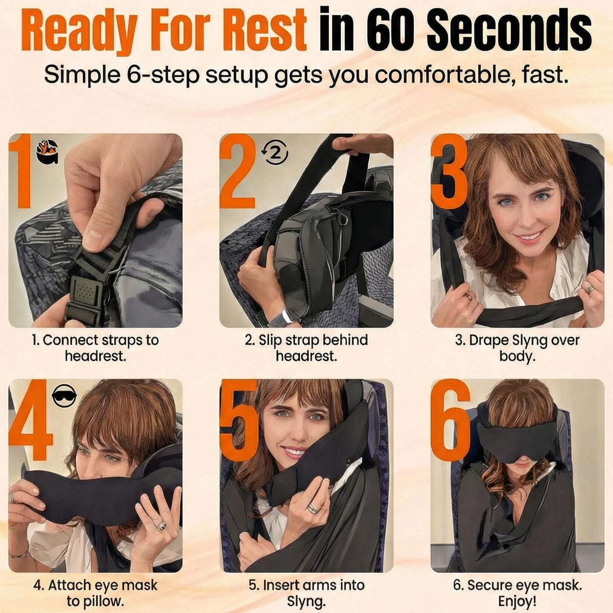 🔥3-in-1 Airplane Sleep Support System