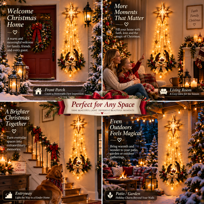 ✨✝️ Bethlehem Star of Faith – Lighted Nativity Wall Decor✨Buy 2 Free Shipping